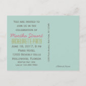 ケーキ食べを作る~はがき/招待状 インビテーションポストカード (裏面)