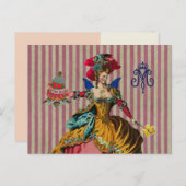 ケーキ食べを焼く～はがき/招待状 ポストカード (正面/裏面)