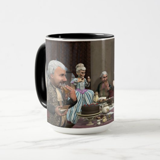 ケーキ食べを食らえ マグカップ (正面左)