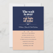 ケーキ食べーフォント結婚式招待状 招待状 (正面)