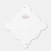 ケーキ食べ披露宴ケーキお願い箱ピンク フェイバーボックス (折り畳みなし)