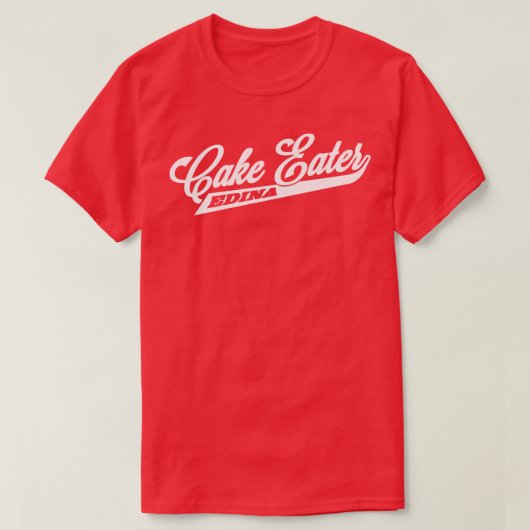 ケーキ食べ物 Tシャツ (デザイン正面)