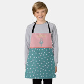 ケーキ飾のカラフル焼き上げ エプロン (着用した状態)