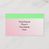 ケーキ飾/ベーキング 名刺 (裏面)