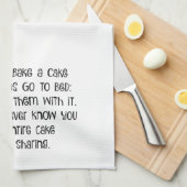 ケーキ-おもしろいな台所タオル--を焼く理由 キッチンタオル (四つ折り)