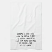 ケーキ-おもしろいな台所タオル--を焼く理由 キッチンタオル (縦)