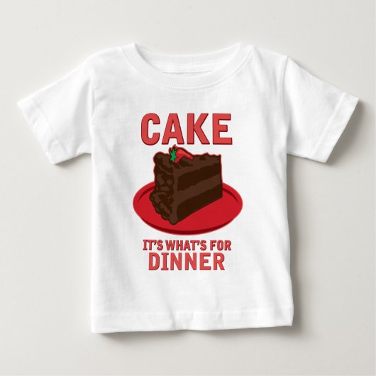 ケーキ、それが何のためにディナー ベビーTシャツ (正面)