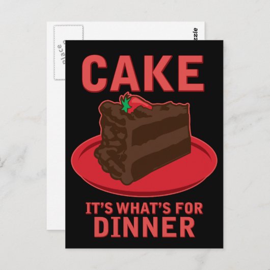 ケーキ、それが何のためにディナー ポストカード (正面/裏面)