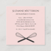 ケーキ&ウィスクペストリーベーカリー製品の名刺 スクエア名刺 (裏面)