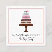 ケーキ&ウィスクペストリーベーカリー製品の名刺 スクエア名刺 (正面)