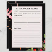 ケーキ&クッキーレシピ |ブラックボタニカルさくらんぼ (正面/裏面)