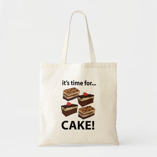 ケーキ ケーキの時間です トートバッグ (正面)