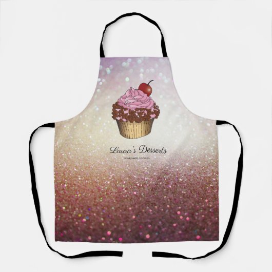ケーキ&スイーツカップケーキデザートのスイーツエプロン エプロン (正面)