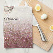 ケーキ&スイーツカップケーキデザートのスイーツエプロン キッチンタオル (四つ折り)