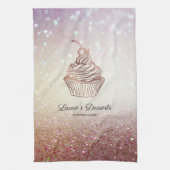 ケーキ&スイーツカップケーキデザートのスイーツエプロン キッチンタオル (縦)