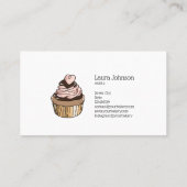 ケーキ&スイーツカップケーキホームベーカリードリッピング金ゴールド 名刺 (裏面)