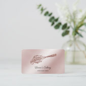 ケーキ&スイーツカップケーキホームベーカリードリップウィスク 名刺 (スタンド正面)