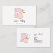 ケーキ&スイーツカップケーキホームベーカリーミキサー 名刺 (正面/裏面)