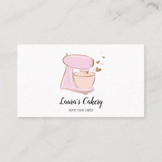 ケーキ&スイーツカップケーキホームベーカリーミキサー 名刺 (正面)