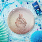 ケーキ&スイーツカップケーキホームベーカリー素朴ヴィンテージ ペーパープレート (パーティー)