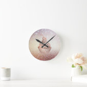 ケーキ&スイーツカップケーキホームベーカリー素朴ヴィンテージ ラウンド壁時計 (ホーム)