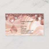 ケーキ&スイーツカップケーキホームベーカリー素朴ヴィンテージ 名刺 (裏面)