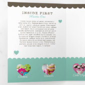 ケーキ&スイーツベーカリーショップブランド 三つ折りカード (内部最初)