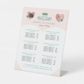 ケーキ&スイーツベーカリーショップロゴサービス価格 台座サイン (正面)