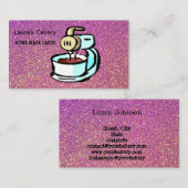 ケーキ&スイーツホームベーカリードリッピング金ゴールドB 名刺 (正面/裏面)