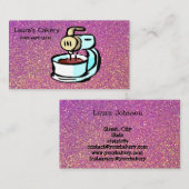 ケーキ&スイーツホームベーカリードリップビジネスカー 名刺 (正面/裏面)