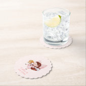 ケーキ&ティータイムスカロップ紙コースター ペーパーコースター (インサイチュ)