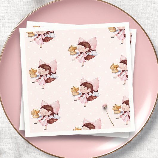 ケーキ&ティータイム誕生日 スタンダードカクテルナプキン