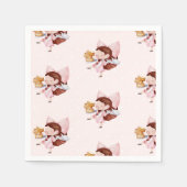 ケーキ&ティータイム誕生日 スタンダードカクテルナプキン (正面)