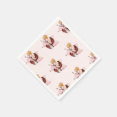 ケーキ&ティータイム誕生日 スタンダードカクテルナプキン (角)