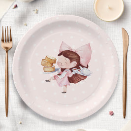 ケーキ&ティータイム誕生日 ペーパープレート