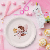 ケーキ&ティータイム誕生日 ペーパープレート (パーティー)