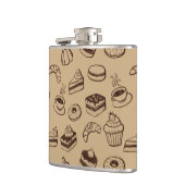ケーキ、デザートおよびベーカリーが付いているパターン フラスク (左)
