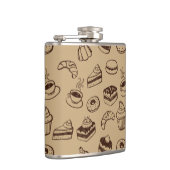 ケーキ、デザートおよびベーカリーが付いているパターン フラスク (右)