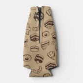 ケーキ、デザート及びベーカリー付き模様 ボトルクーラー (裏面)