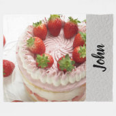 ケーキ フリースブランケット (正面(横))