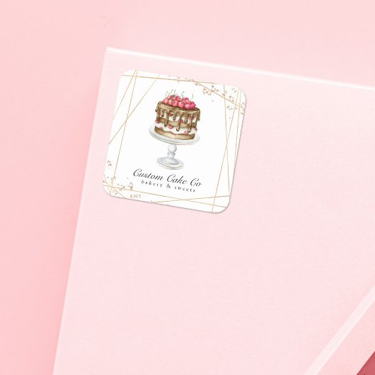 ケーキ/ベーカリービジネスシール スクエアシール
