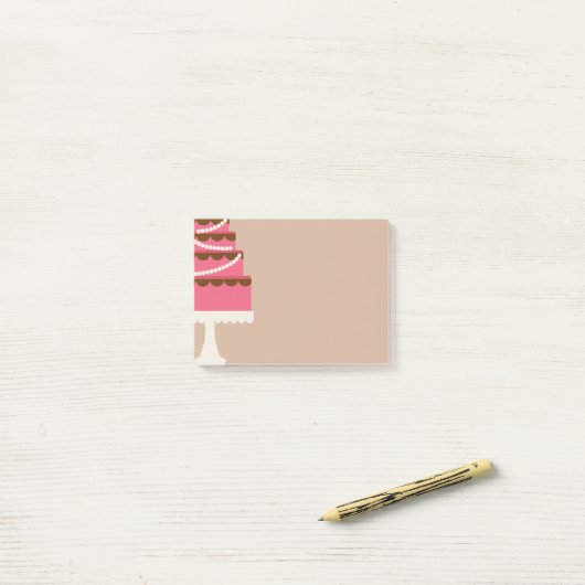 ケーキ ポストイット (デスク上)