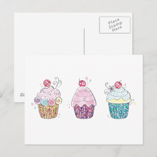 ケーキ！ ポストカード (正面/裏面)