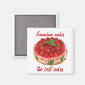 ケーキ マグネット (正面/裏面)