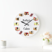 ケーキ ラージ壁時計 (ホーム)