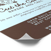 ケーキ ロゴ ベーカリー ビジネス 再開 ポスター (角)