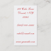 ケーキ 名刺 (裏面)