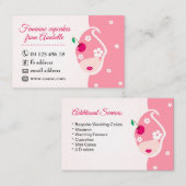 ケーキ，手作り3Dケーキ，ペストリー調理器 名刺 (正面/裏面)