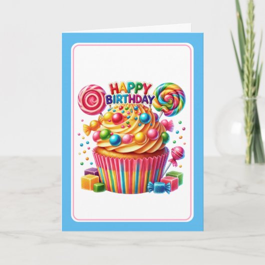 ケーキ 誕生日カード シーズンカード (正面)