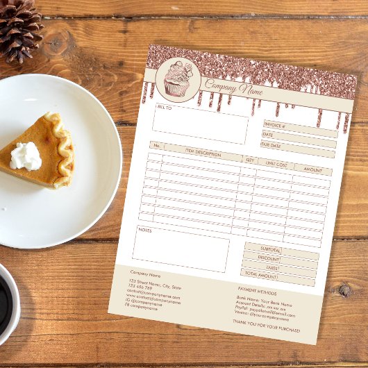 ケーキ 請求書 フォーム 業務 見積もり ノート